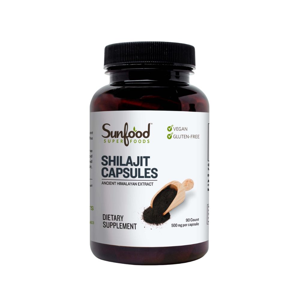 Sunfood Superfoods Shilajit Capsules 500 mg  